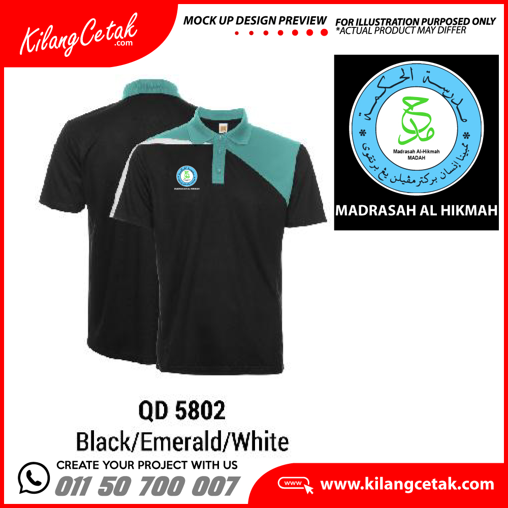 Percetakan T-Shirt KilangCetak.com: Microfiber, Cotton & Polo