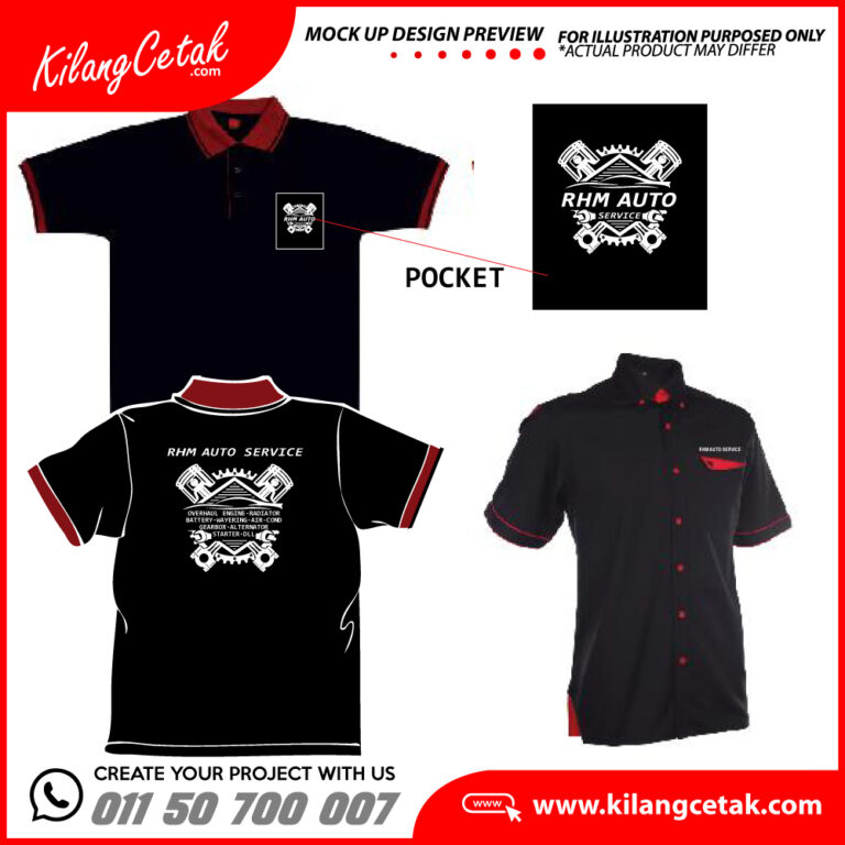 Percetakan T-Shirt KilangCetak.com: Microfiber, Cotton & Polo