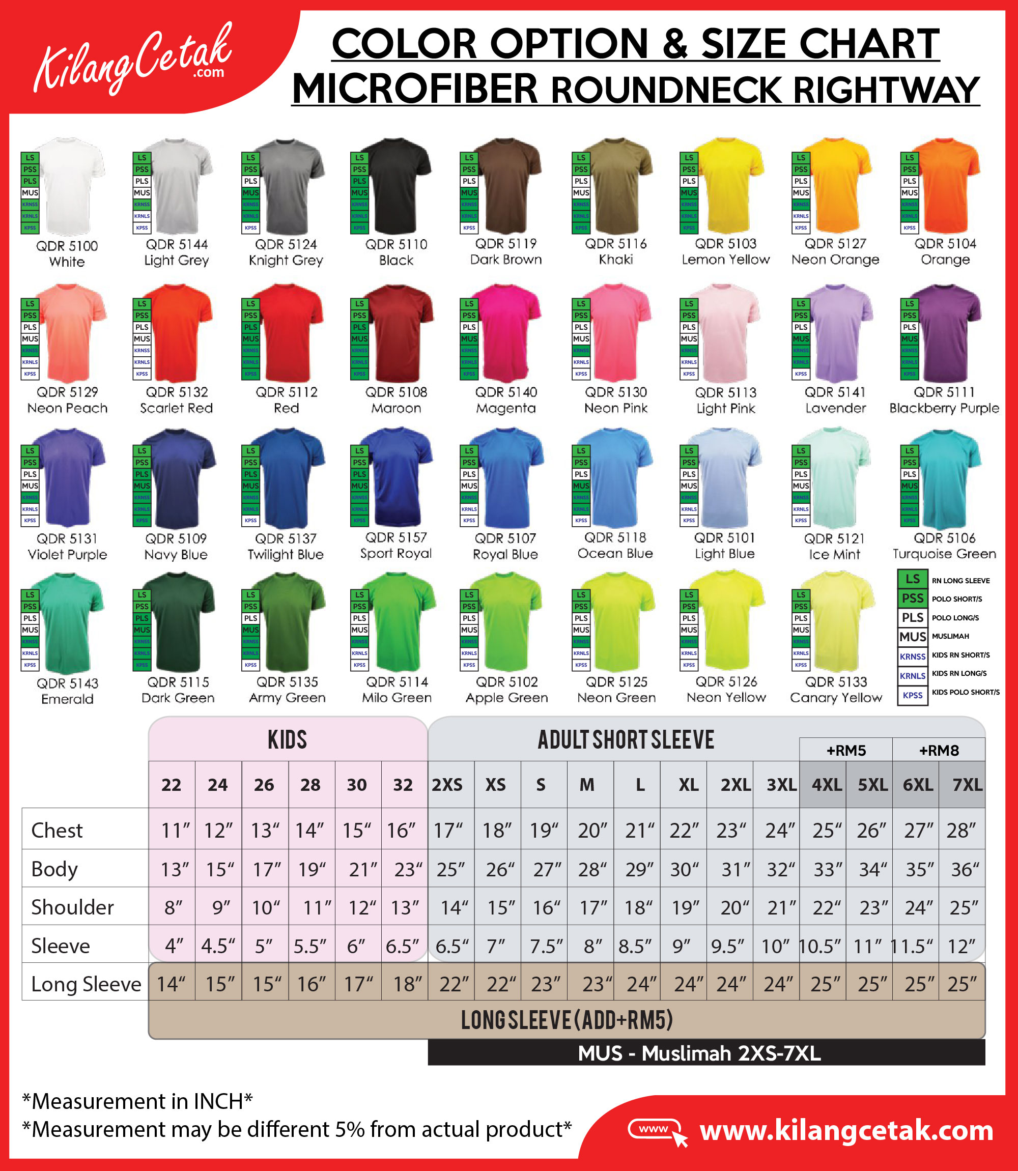 microfiber rightway quickdry t-shirt sublimation heatpress printing kilangcetak